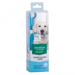 DENTICAN KIT DENTAL CEPILLO + PASTA Higiene Bucal de Perros y Gatos