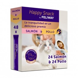 FELIWAY HAPPY 48 SNACKS POLLO/SALMON 15 g Sticks Antiestres para gatos