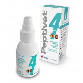 PEPTIVET 4 SOLUCION OTOLOGICA 50 ml Limpieza de oidos de perros y gatos