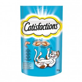 CATISFACTIONS SALMON 6 x 60 gr Skacks para Gatos