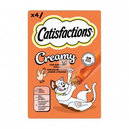 CATISFACTIONS CREMOSO POLLO 11x4x10 g Snack para gatos