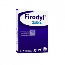 FIRODYL 250 mg 12 Comprimidos Masticables Antiinflamatorio para Perros