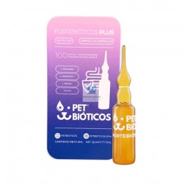 FORTEBIOTICOS PLUS AMPOLLA GATOS 100 Gotas 5 ml  Salud Intestinal en gatos