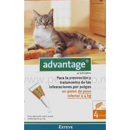 Advantage Gatos 40 4 Pipetas desparasitar gatos