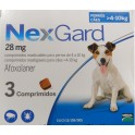 NEXGARD MASTICABLE 28 mg (4-10 Kg) 3 COMPRIMIDOS desparasitar perros