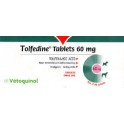 TOLFEDINE 60 mg 16 Comprimidos Antiinflamatorio Antipirético para Perros