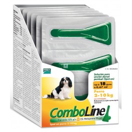 COMBOLINE® Spot-on Perro 18 Pipetas Antiparasitario Externo para Perros