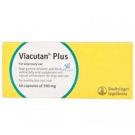 VIACUTAN PLUS 40 Capsulas Acidos Grasos Esenciales para perros y gatos