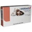 MILBEMAX gatos SABOR 0.5/2 Kg 20 Comprimidos desparasitar gatos