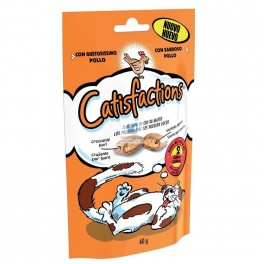 CATISFACTIONS POLLO 6 x 60 gr Skacks para Gatos