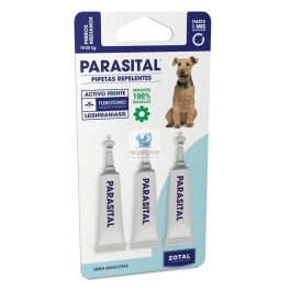 PARASITAL PIPETAS PERROS 10-25 kg 3 pipetas Antiparasitario Externo