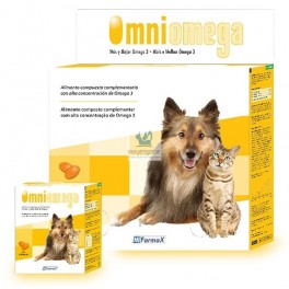 OMNIOMEGA CAPSULAS Suplemento Nutricional para Perros y Gatos