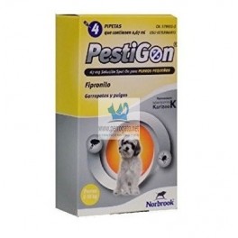 PESTIGON PERROS 4 Pipetas Antiparasitario Pipetas para Perros