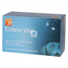 ENTERO VITAL 60 Comprimidos Antidiarreido Regulador Intestinal para Perros y Gatos