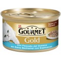 GOURMET GOLD DUO 24x85 g PESCADO ESPINACA BECHAMEL Comida para Gatos