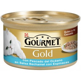 PURINA GOLD DUO PESCADO-ESPINACA-BECHAMEL 24 x 85 gr Comida para Gatos