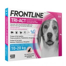 Frontline Tri-Act 10-20 Kg Antiparasitario Pipetas para perros