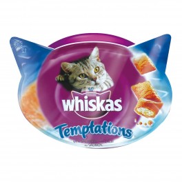 WHISKAS TEMPTATIONS 8x60 gr Varios Sabores Snaks para Gatos