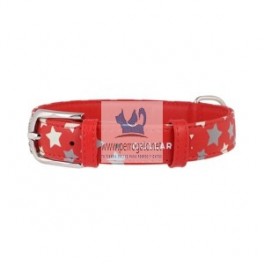 COLLAR CUERO ESTRELLA Varios Colores y Medidas Collares para Perros