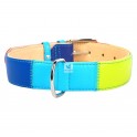 COLLAR CUERO ARCO IRIS PERRO Ancho Varias Medidas Collares para Perros