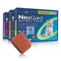 NEXGARD SPECTRA MASTICABLE 3 Comprimidos Antiparasitario para perros