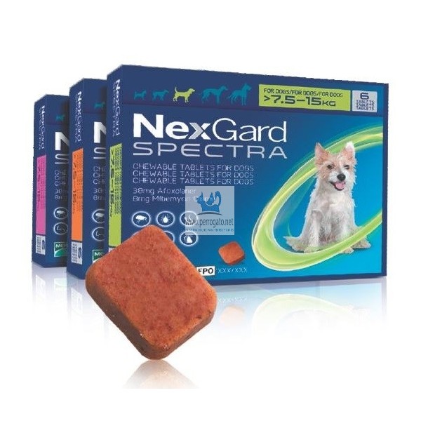 Nexgard Spectra Masticable Antiparasitario Comprimidos Para