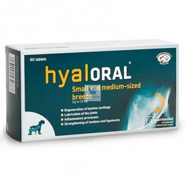 HYALORAL Razas Pequeñas y Medianas hasta 20 kg Condroprotector Comprimidos para Perros