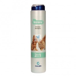 KAWU CHAMPU 2 EN 1 Desenredante 250 ml Champu para Perros y Gatos