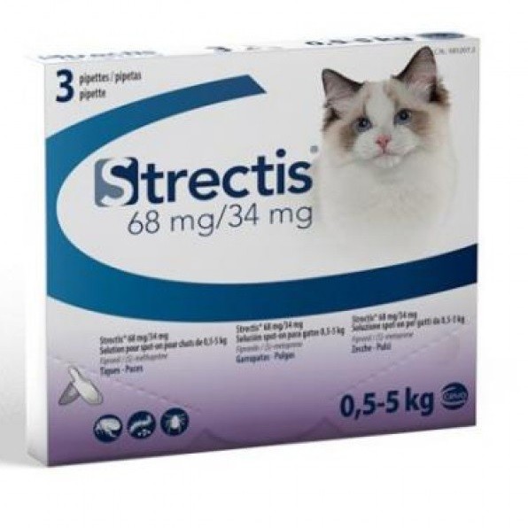 Strectis 3 Pipetas Para Gatos Antiparasitario Externo Strectis 3 Pipetas Para Gatos Antiparasitario Externo