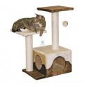 RASCADOR NIDO y 2 BASES BEIGE/CAFE Accesorios para Gatos