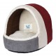 CUEVA IGLU AMELIE 35x33x32cm BURDEOS/ANTRACITA Cueva para Gatos