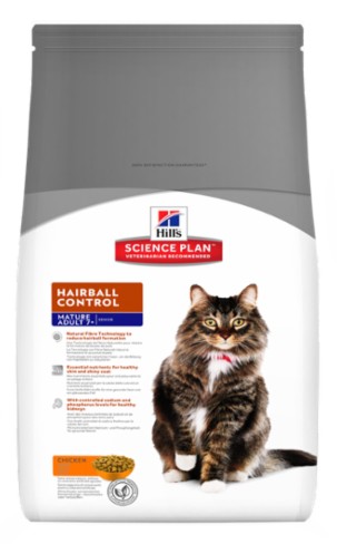 Hills Feline Mature Adult 7+ Hairball Control 1.5 Kg Comida para Gatos