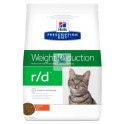 Hills Feline r/d Weight Reduccion Pollo Comida para Gatos con Obesidad