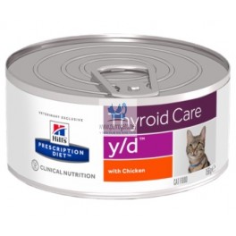 Hills Feline Y/D THYROID CARE 24X156 gr comida para gatos