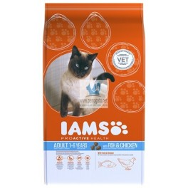 IAMS GATO ADULTO CON PESCADO AZUL Comida para Gatos