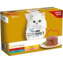 GOURMET GOLD FONDANT 8x(24x85 g) POLLO+BUEY Comida para Gatos