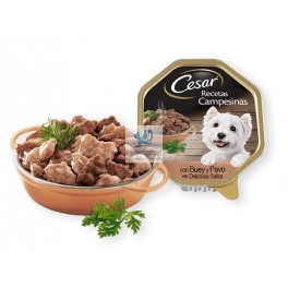 CESAR RECETA CAMPESINA PAVO Y BUEY 14 TARRINAS 150 g Pienso para Perros